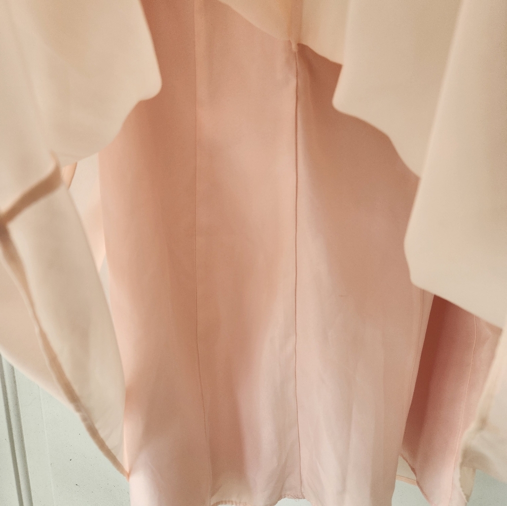 Davids Bridal Elegant Pink Sleeveless Dress - Picture 7 of 9
